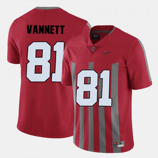 Ohio State Buckeyes Nick Vannett Men's #81 Red College Football Jersey 2404HZBJ1